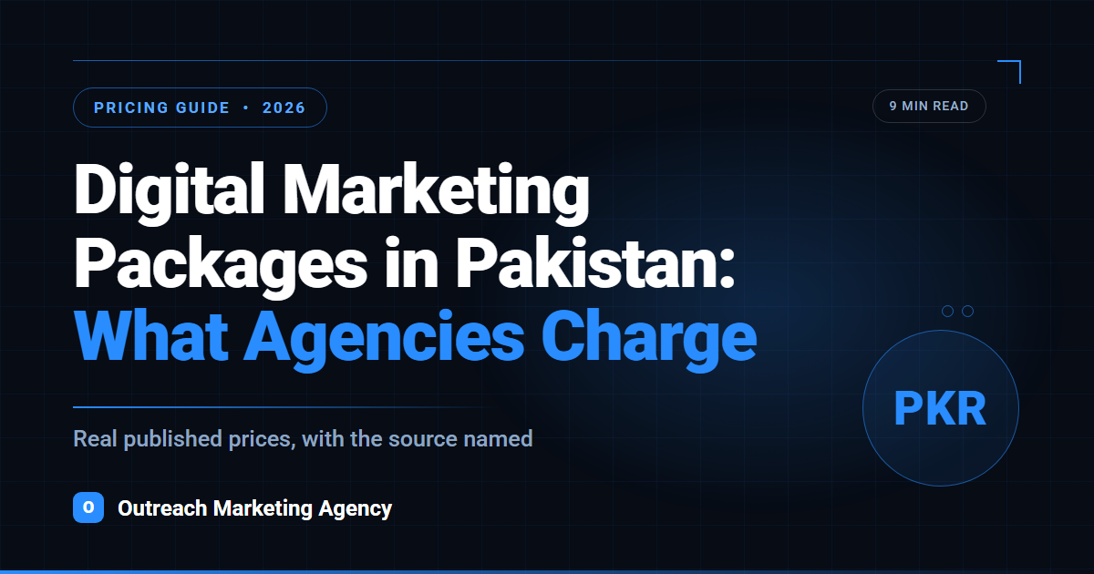 Digital marketing packages in Pakistan 2026 — what agencies actually charge